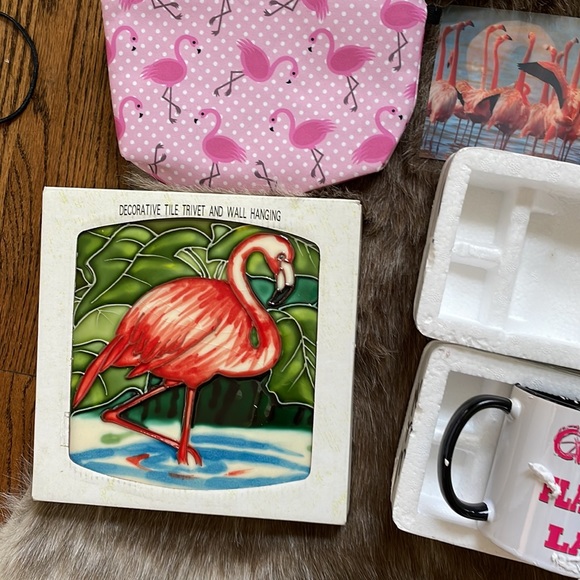 🦩🦩🦩 flamingo 🦩🦩🦩 lover's present bundle NWT worth at least $100 - Picture 2 of 5